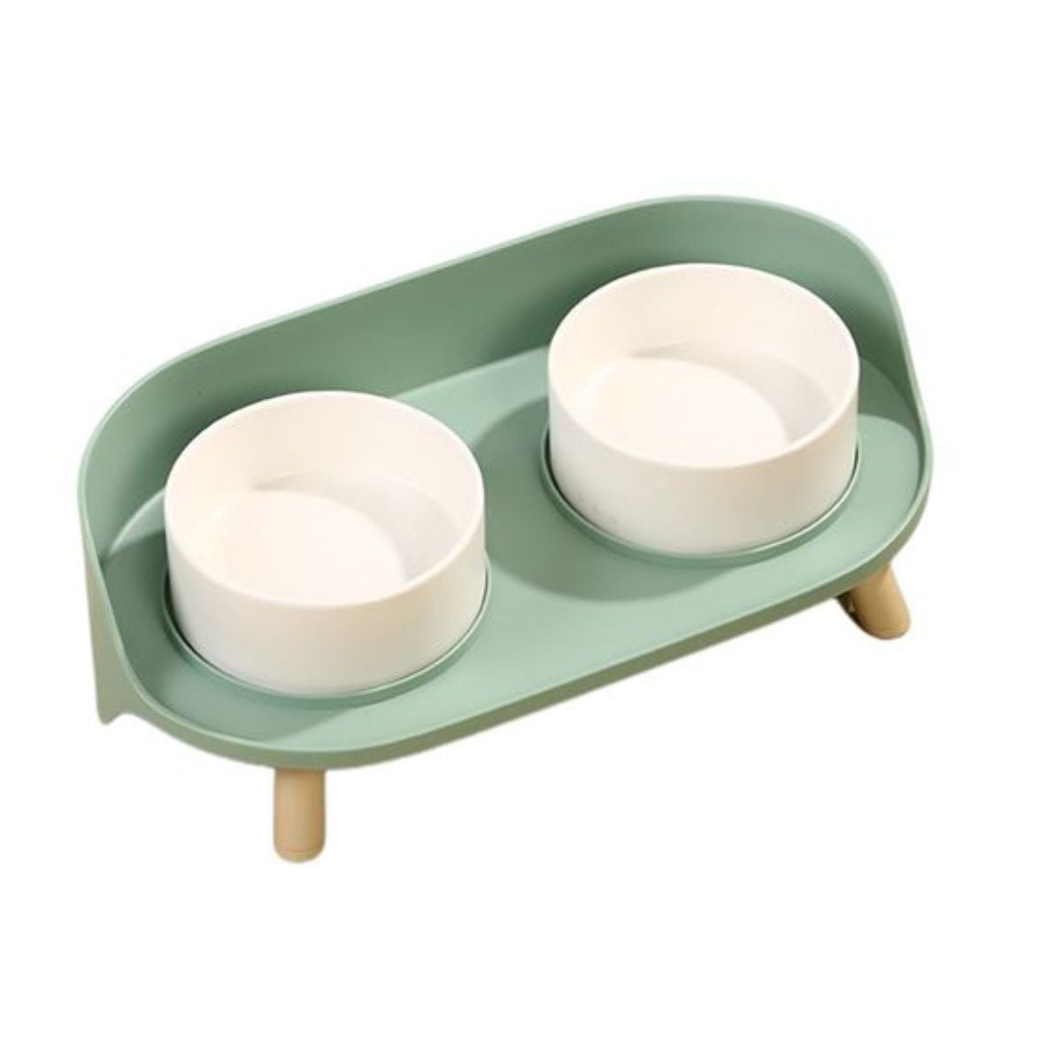 plato doble de porcelana