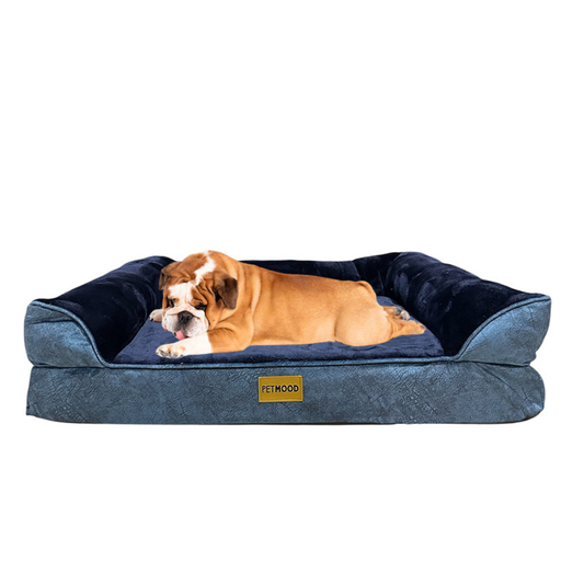 Cama Ortopédica Para Perros Espuma Cebra Con Funda Extraíble Talla M a XL