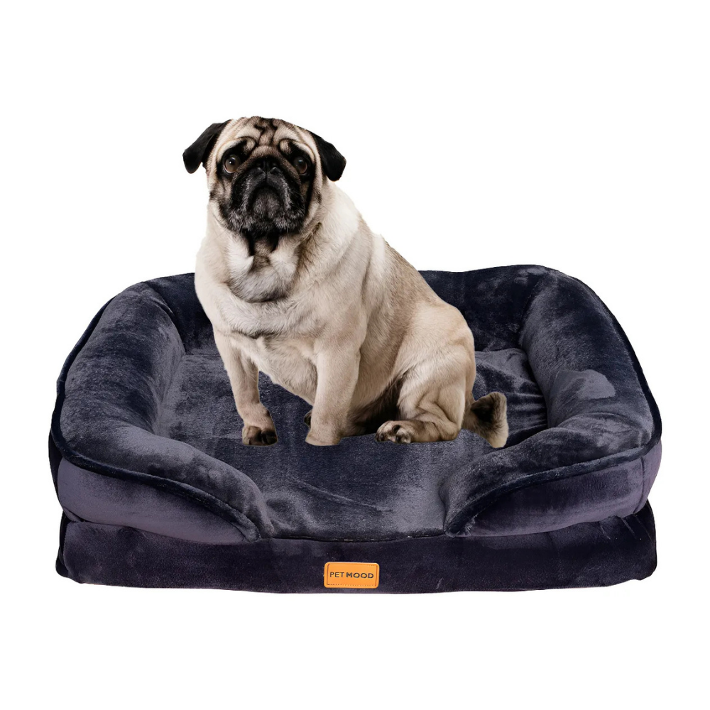 cama premium cuadrada pet mood para mascotas talla s a xl