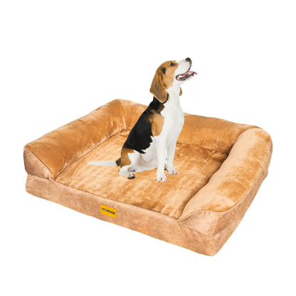 Cama Ortopédica Para Perros Espuma Cebra Con Funda Extraíble Talla M a XL