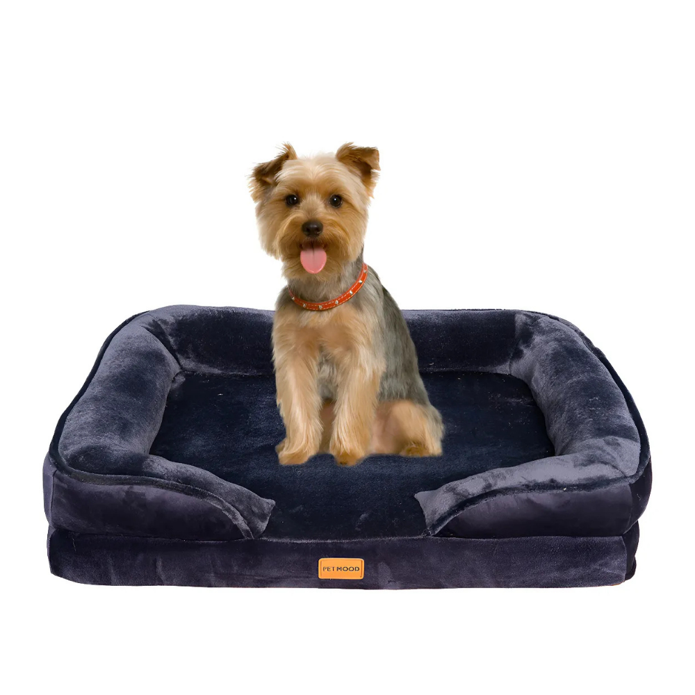 cama premium cuadrada pet mood para mascotas talla s a xl