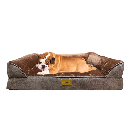 Cama Ortopédica Para Perros Espuma Cebra Con Funda Extraíble Talla M a XL