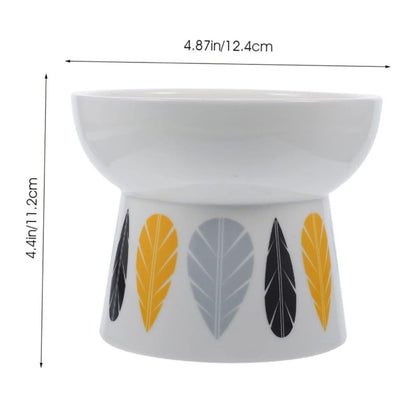 Plato Cerámico Elevado para Gatos