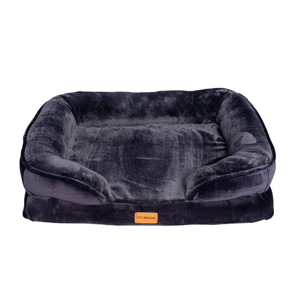 cama premium cuadrada pet mood para mascotas talla s a xl