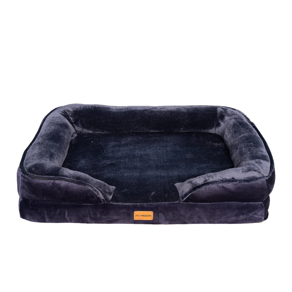 cama premium cuadrada pet mood para mascotas talla s a xl