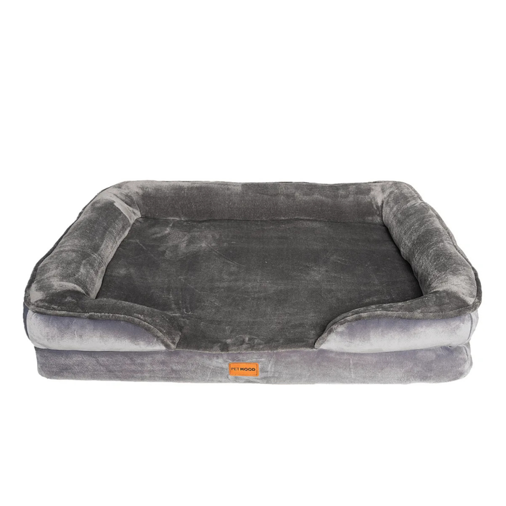 cama premium cuadrada pet mood para mascotas talla s a xl