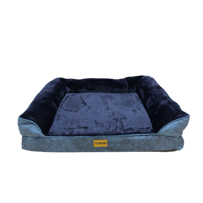Cama Ortopédica Para Perros Espuma Cebra Con Funda Extraíble Talla M a XL