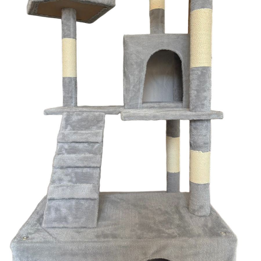 rascador para gatos con rampa cuevas y plataformas 170x50x50
