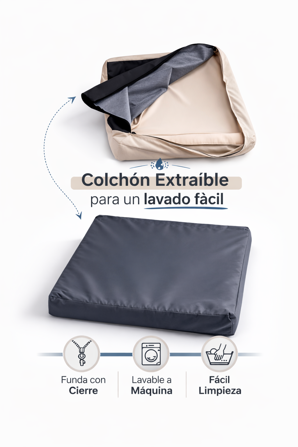 cama para perro ortopédica de verano talla m a xl