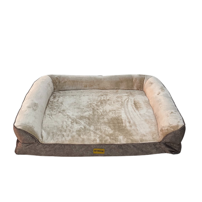Cama Ortopédica Para Perros Espuma Cebra Con Funda Extraíble Talla M a XL