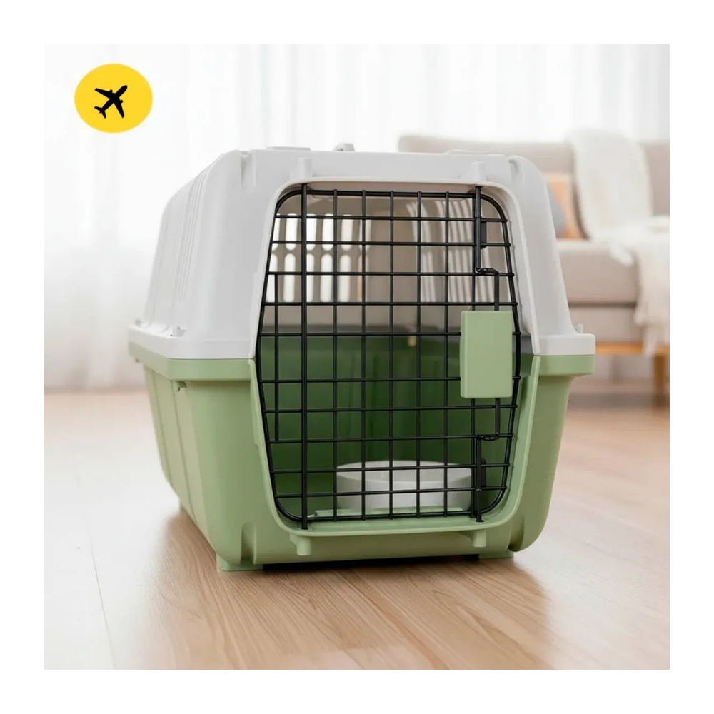 transportador para mascotas incluye piso + bebedero l-50