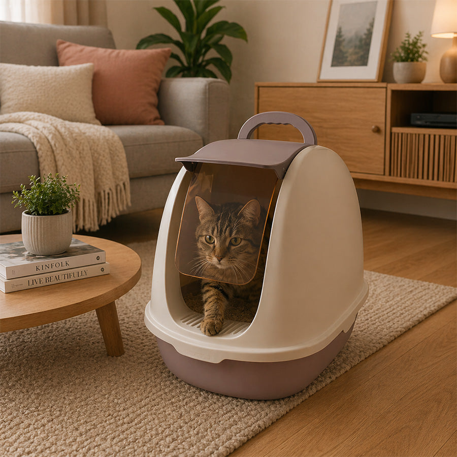 arenero sanitario pet mood para gatos con pala incluida